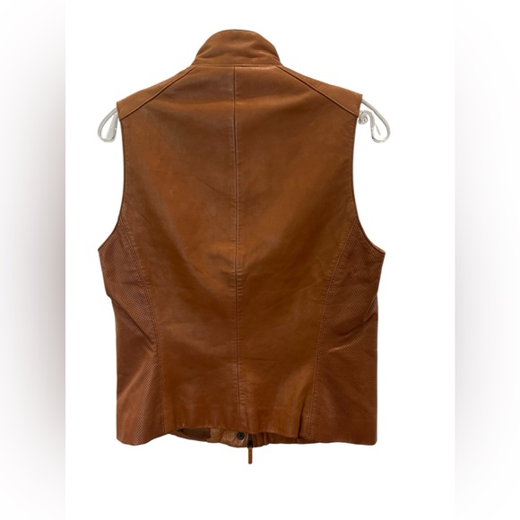 Ralph Laurent brown leather vest - Picture 4 of 10